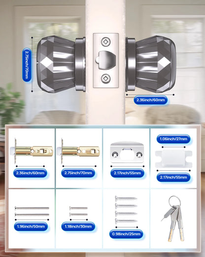 Blacksmith Keyless Smart Door Lock Smart Deadbolt with App Control & Fingerprint & 2 Keys Electronic Door Lock for Home Office