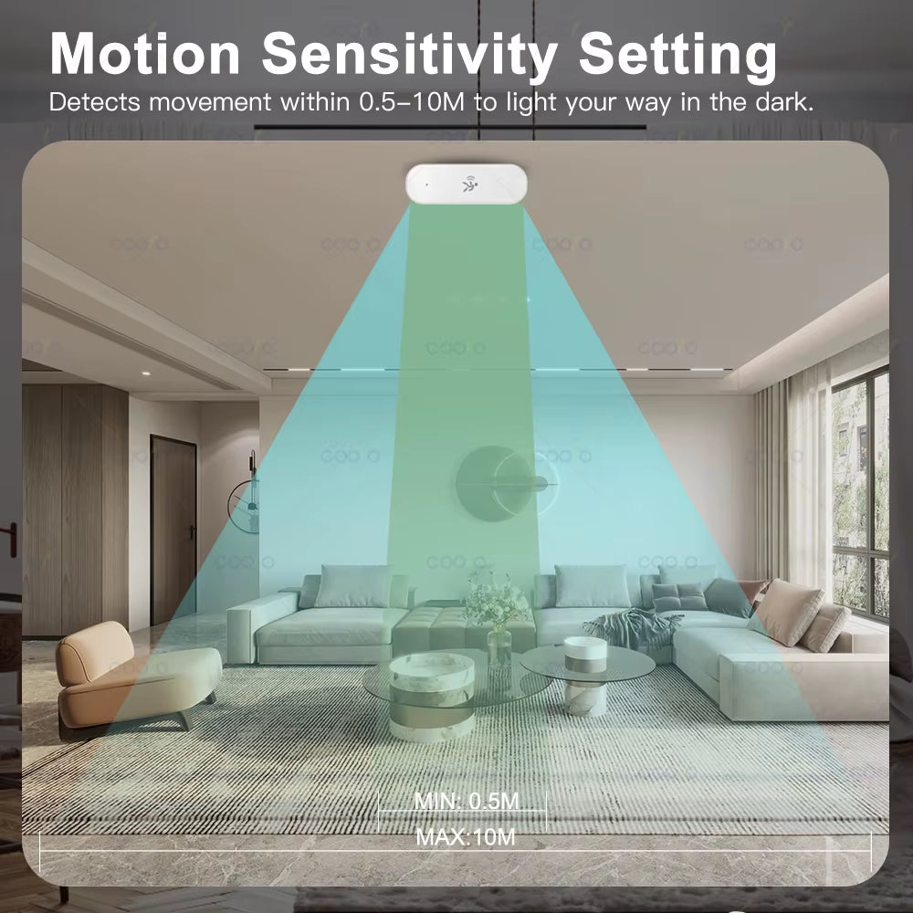 Zigbee 10G Mmwave Radar Motion Sensor Human Detector with Illuminance Temperature Humidity Sensor Support Tuya Zigbee2Mqtt