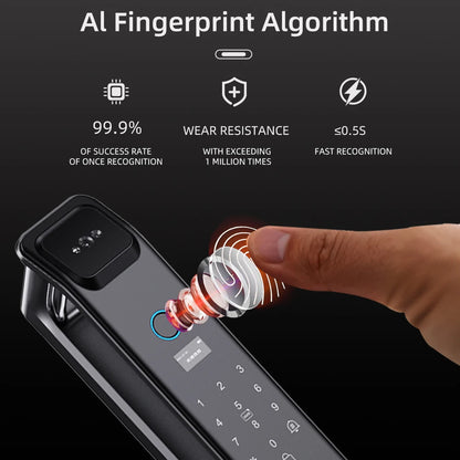 LIFFEN Wishome App Fingerprint Smart Door Lock Face Recognition Fingerprint Lock with Camera Biometric Door Smart Digit Lock