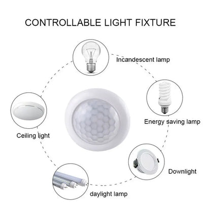 2PCS Smart PIR Sensor Detector Switch 110V 220V Human Body Infrared Motion Sensor Indction Auto on off Light Switches