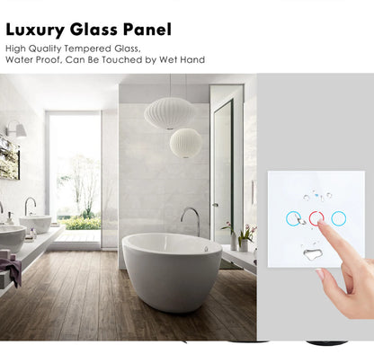 Tuya Smart Life Light Switch Wifi Touch Sensor Smart Switch App Remote Control No Neutral Wire 110V 220V for Alexa Google Home