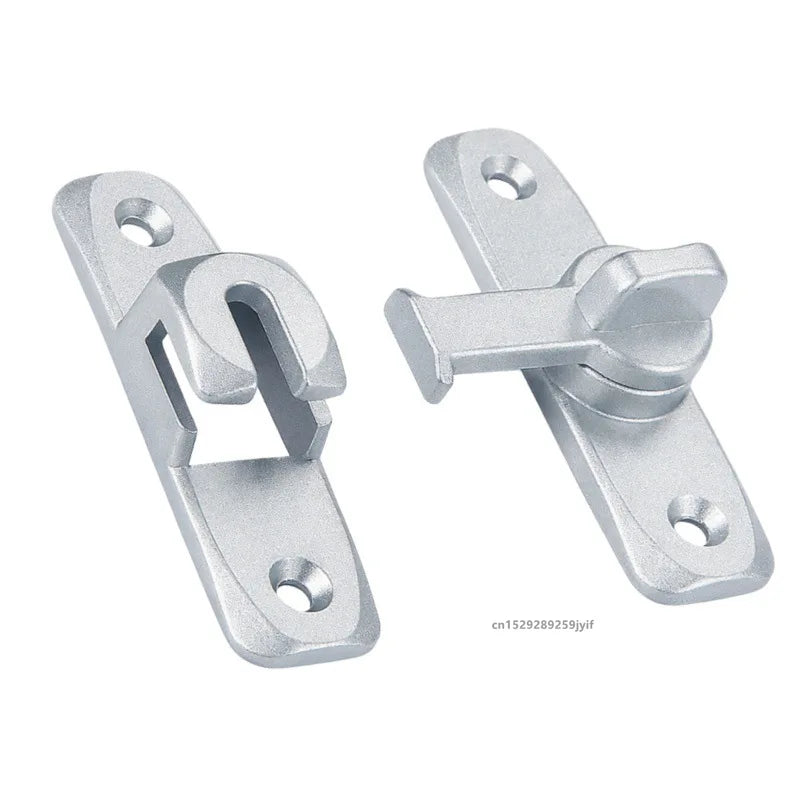 90/180 Degree Flip Door Lock Home Security Sliding Door Latch Small Gate Latches Hardware Anti-Theft Lock Zinc Alloy Door Bolts