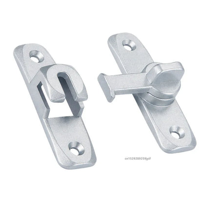 90/180 Degree Flip Door Lock Home Security Sliding Door Latch Small Gate Latches Hardware Anti-Theft Lock Zinc Alloy Door Bolts