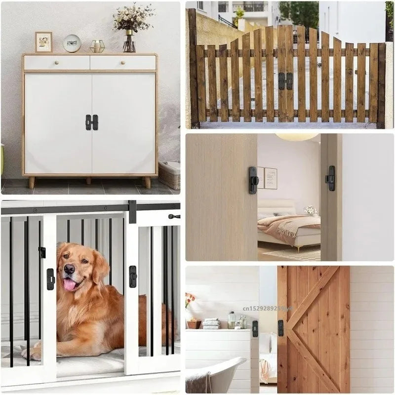 90/180 Degree Flip Door Lock Home Security Sliding Door Latch Small Gate Latches Hardware Anti-Theft Lock Zinc Alloy Door Bolts
