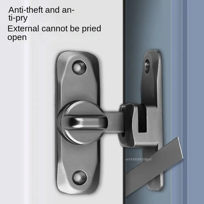 90/180 Degree Flip Door Lock Home Security Sliding Door Latch Small Gate Latches Hardware Anti-Theft Lock Zinc Alloy Door Bolts