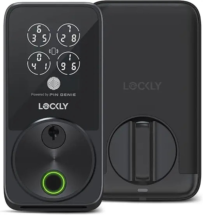 Lockly Secure Pro Zeno Series Smart Door Lock,Fingerprint Keyless Entry Door Lock for Front Door with Apple Home Key,Built-In Wi