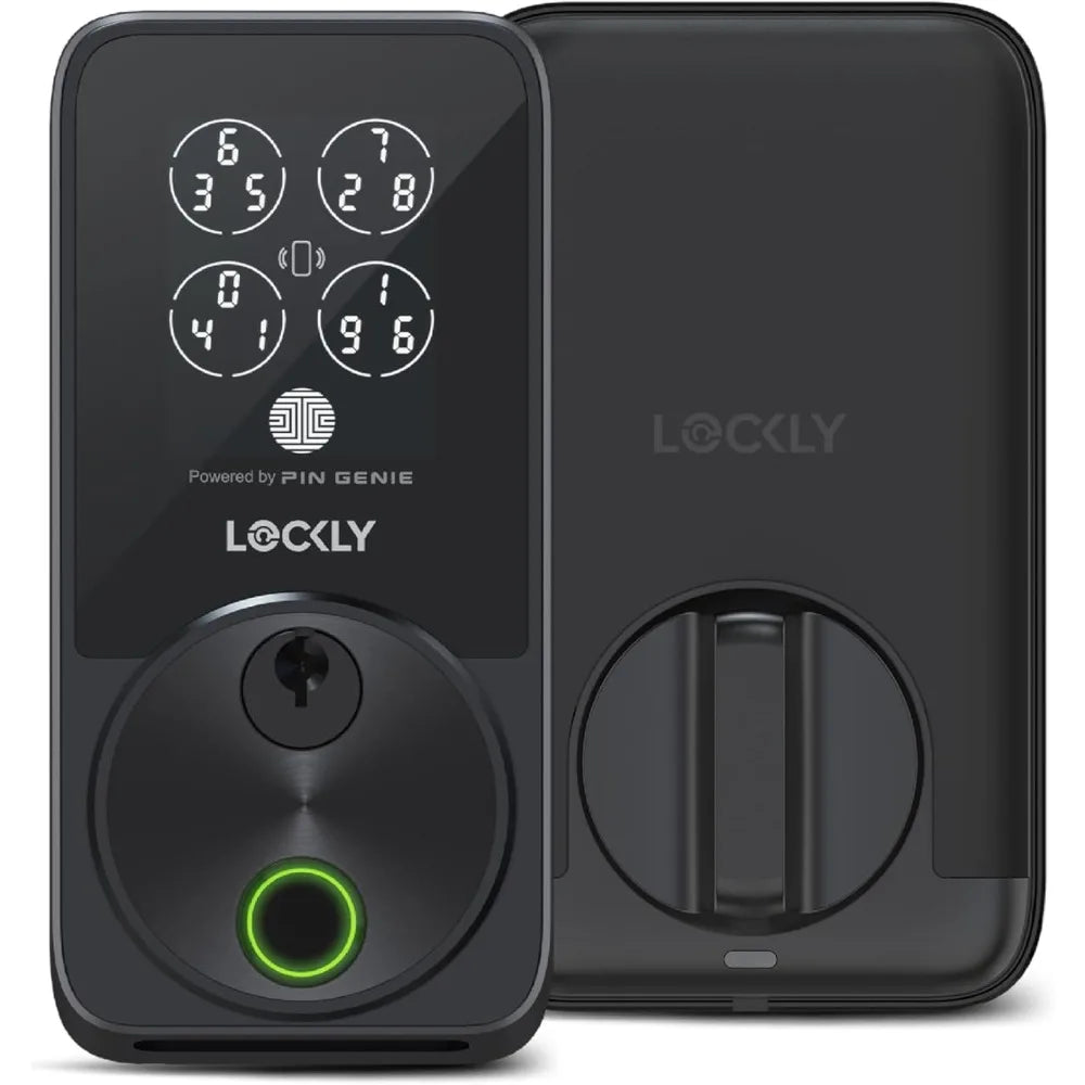 Lockly Secure Pro Zeno Series Smart Door Lock,Fingerprint Keyless Entry Door Lock for Front Door with Apple Home Key,Built-In Wi