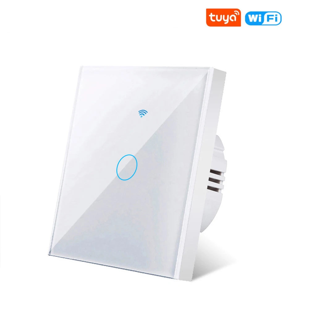 Tuya Smart Life Light Switch Wifi Touch Sensor Smart Switch App Remote Control No Neutral Wire 110V 220V for Alexa Google Home