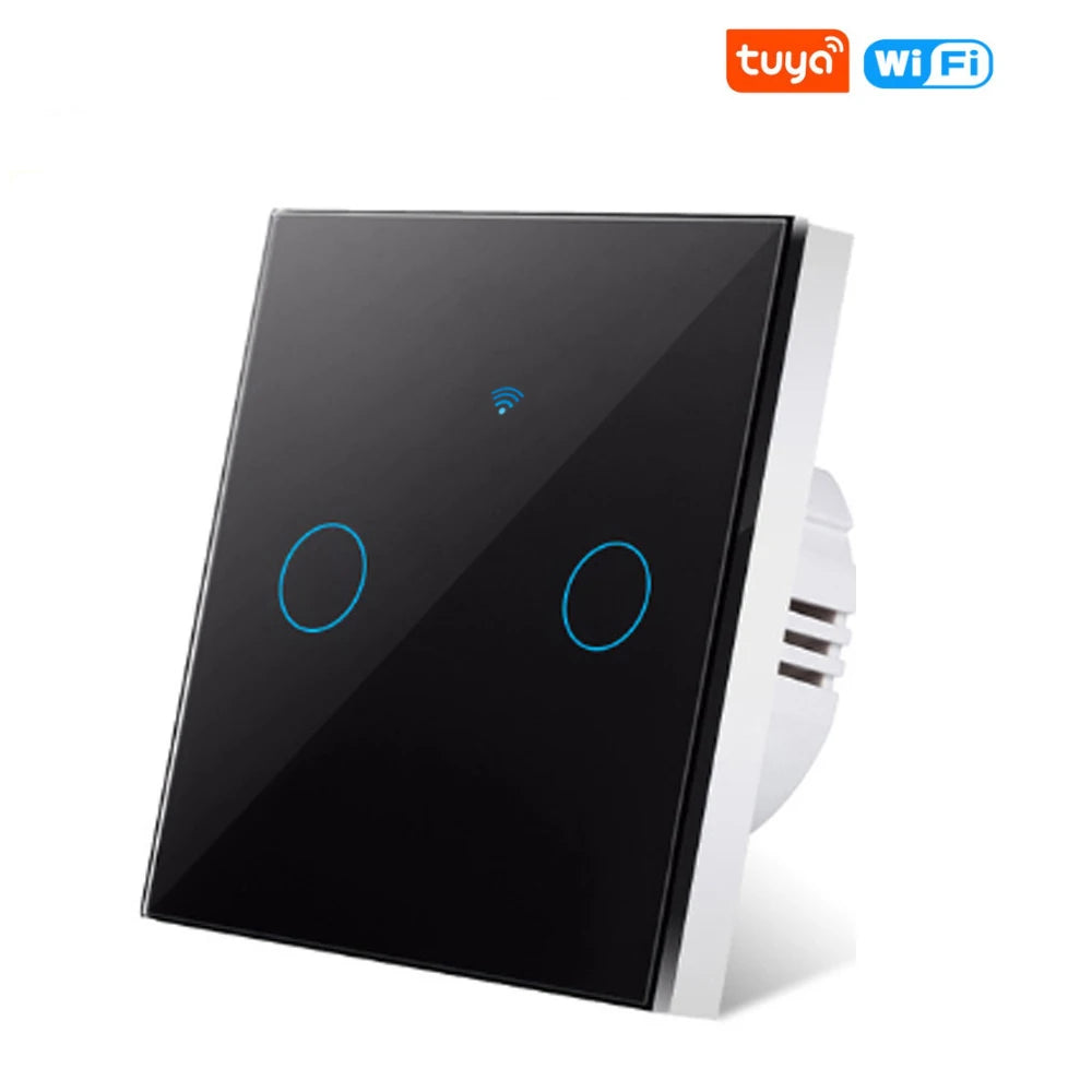 Tuya Smart Life Light Switch Wifi Touch Sensor Smart Switch App Remote Control No Neutral Wire 110V 220V for Alexa Google Home